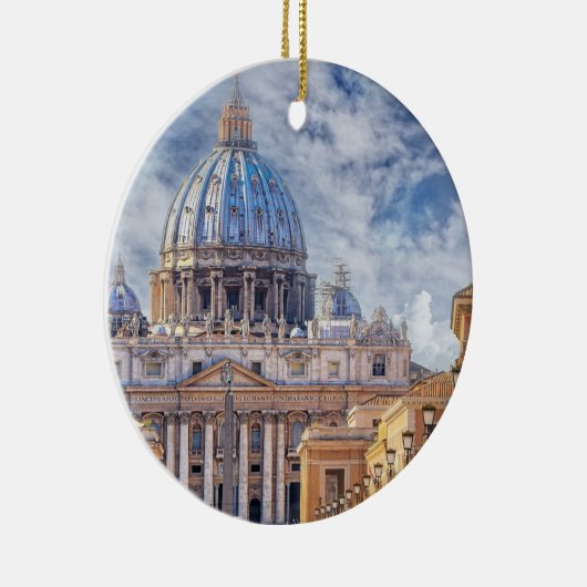 St. Peter's Basilica, Vaticaanstad, Rome Keramisch Ornament (Rechts)