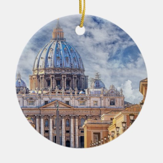 St. Peter's Basilica, Vaticaanstad, Rome Keramisch Ornament (Voorkant)