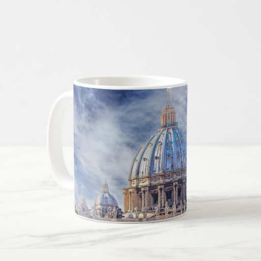 St. Peter's Basilica, Vaticaanstad, Rome Koffiemok (Voorkant links)
