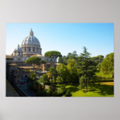 St. Peter's Basilica, Vatican City, Rome, Italy Poster (Voorkant)