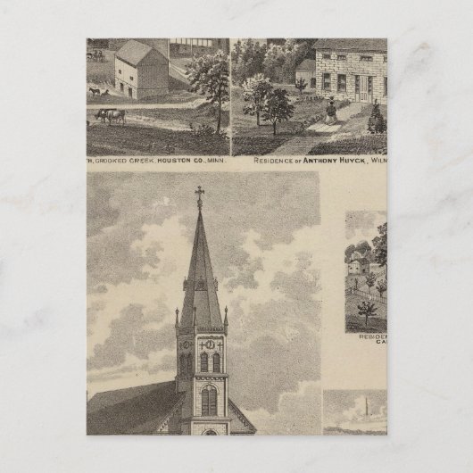 St. Peter's Church, Caledonië, Minnesota Briefkaart (Voorkant)