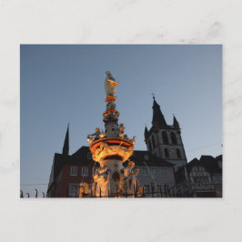 St Peter's fontein in Trier Briefkaart