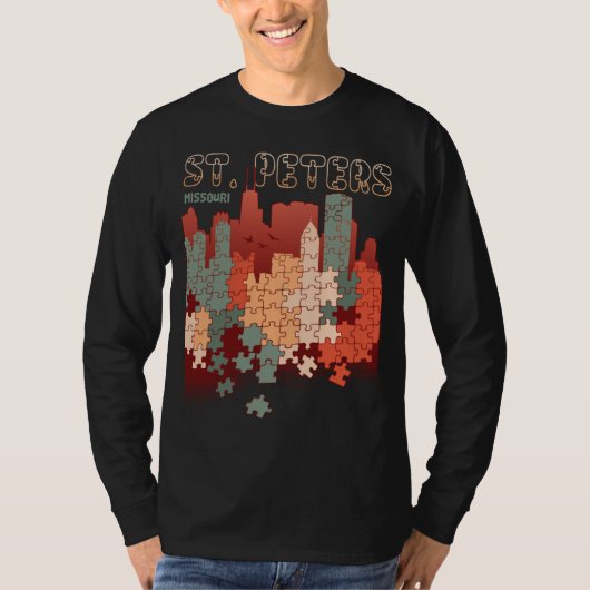 St Peters In Missouri Travel Souvenir T-shirt (Voorkant)