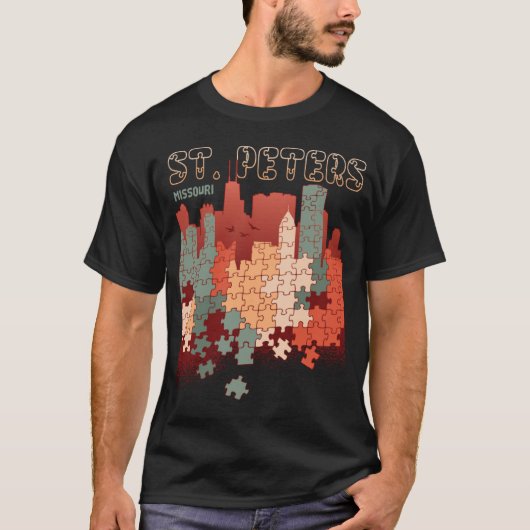 St Peters In Missouri Travel Souvenir T-shirt (Voorkant)