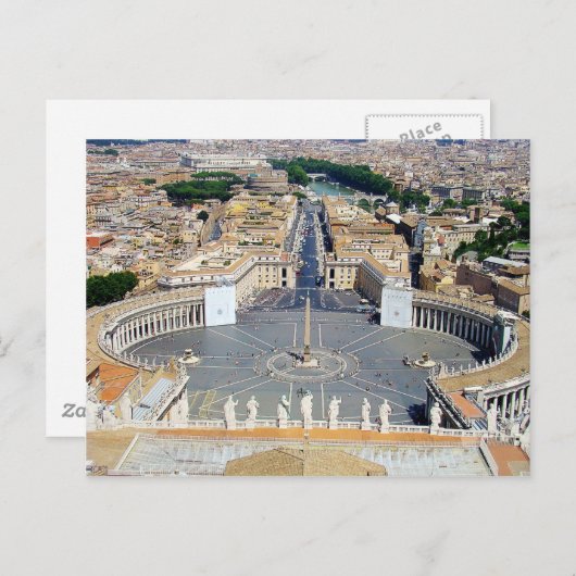St. Peter's plein Briefkaart (Voorkant / Achterkant)