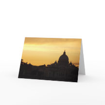 St. Peter's Rome bij zonsondergang