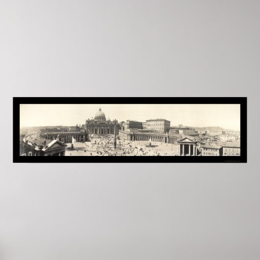 St Peter's Rome, Italië Foto 1909 Poster (Voorkant)