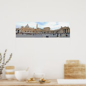 St. Peters Square in Vaticaanstad panoramische fot Poster (Keuken)