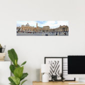 St. Peters Square in Vaticaanstad panoramische fot Poster (Thuiskantoor)