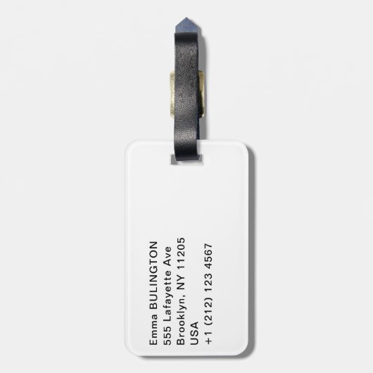 St. Peter's Square in Vaticaanstad - Rome, Italië Bagagelabel (Achterkant verticaal)