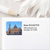 St. Peter's Square in Vaticaanstad - Rome, Italië Etiket (Insitu)