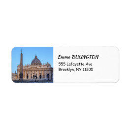 St. Peter's Square in Vaticaanstad - Rome, Italië Etiket