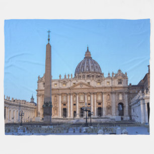 St. Peter's Square in Vaticaanstad - Rome, Italië Fleece Deken