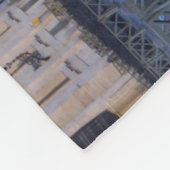 St. Peter's Square in Vaticaanstad - Rome, Italië Fleece Deken (Hoek)