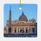 St. Peter's Square in Vaticaanstad - Rome, Italië Keramisch Ornament (Achterkant)