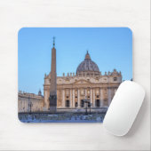 St. Peter's Square in Vaticaanstad - Rome, Italië Muismat (Met muis)