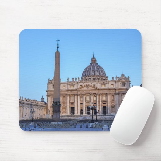 St. Peter's Square in Vaticaanstad - Rome, Italië Muismat (Met muis)