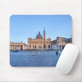 St. Peter's Square in Vaticaanstad - Rome, Italië Muismat (Met muis)