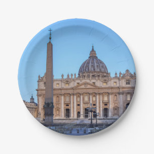 St. Peter's Square in Vaticaanstad - Rome, Italië Papieren Bordje