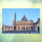 St. Peter's Square in Vaticaanstad - Rome, Italië Raamsticker (Vel 3)