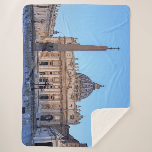 St. Peter's Square in Vaticaanstad - Rome, Italië Sherpa Deken (Voorkant)