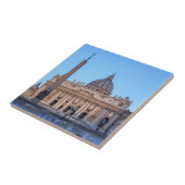 St. Peter's Square in Vaticaanstad - Rome, Italië Tegeltje (Zijkant)