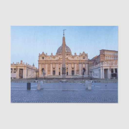 St. Peter's Square in Vatican City - Rome, Italy Tissuepapier (Voorkant)