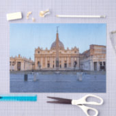 St. Peter's Square in Vatican City - Rome, Italy Tissuepapier (Craft)