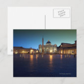 St Peters Square, Rome, Italië Briefkaart (Voorkant / Achterkant)