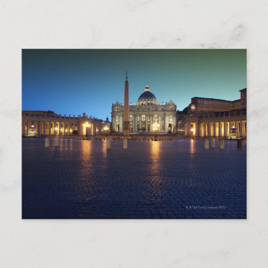 St Peters Square, Rome, Italië Briefkaart (Voorkant)