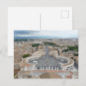 St. Peter's Square Rome Italië Briefkaart (Voorkant / Achterkant)