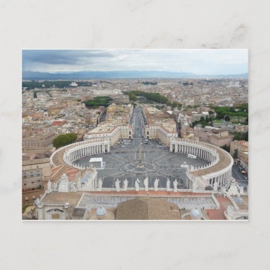 St. Peter's Square Rome Italië Briefkaart (Voorkant)