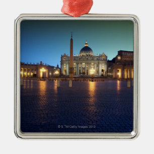 St Peters Square, Rome, Italië Metalen Ornament