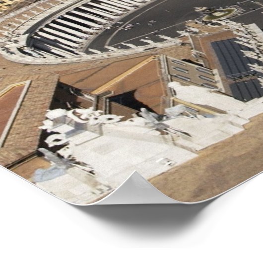 St Peters Square, Rome Poster (Hoek)