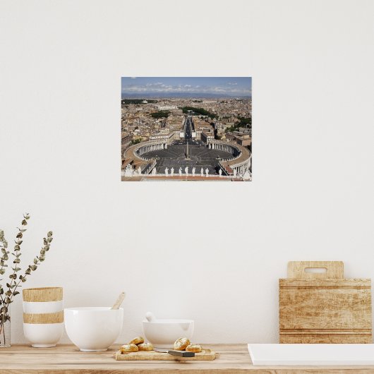 St Peters Square, Rome Poster (Keuken)