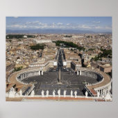 St Peters Square, Rome Poster (Voorkant)