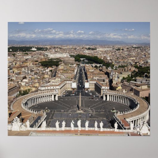 St Peters Square, Rome Poster (Voorkant)