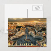 St. Peter's Square Vaticaan Briefkaart (Voorkant / Achterkant)