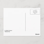 St. Peter's Square Vaticaan Briefkaart (Achterkant)