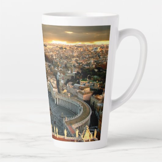 St. Peter's Square Vaticaan Latte Mok (Rechts)