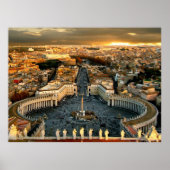 St. Peter's Square Vaticaan Poster (Voorkant)