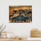 St. Peter's Square Vaticaan Poster (Keuken)