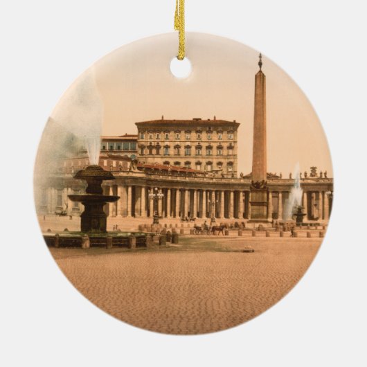 St. Peter's Square, Vaticaanstad Keramisch Ornament (Achterkant)