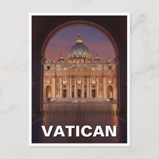 St Peters Vaticaanstad Reizen Briefkaart (Voorkant)