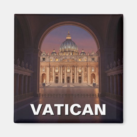 St Peters Vaticaanstad Reizen Magneet (Voorkant)