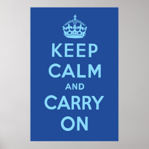 St. Petersburg Blue Poster