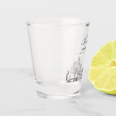 St. Petersburg bruiloft gunst gepersonaliseerde pr Shot Glas (Links)