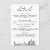 St. Petersburg bruiloft kleine verticale details Informatiekaartje (Voorkant)