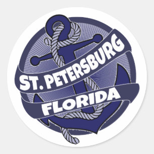 St. Petersburg Florida ankerstokers Ronde Sticker