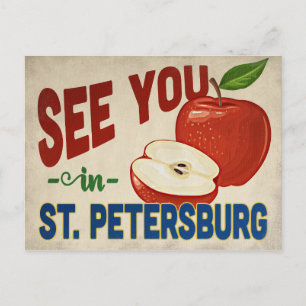 St. Petersburg Florida Apple - Vintage Travel Briefkaart